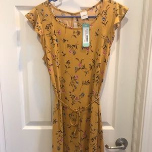 Kaileigh flora midi dress